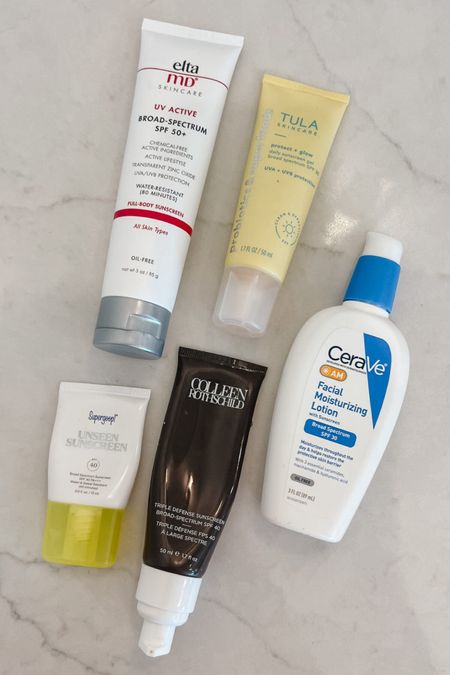 My Fave Sunscreens! 

Elta MD • Supergoop• Tula • Cerave 

#LTKfindsunder50 #LTKover40 #LTKbeauty