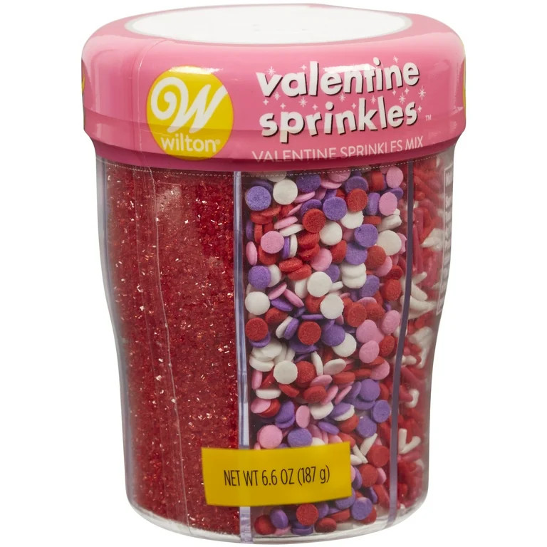 Wilton 6-Cell Happy Valentine's Day Sprinkles Mix, 6.6 oz. | Walmart (US)