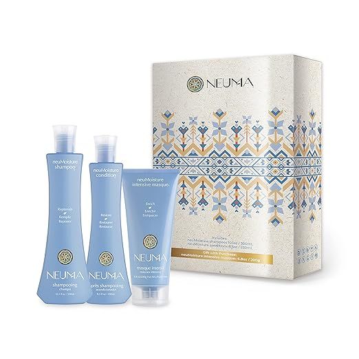 NEUMA neuMoisture Gift Set: neuMoisture Shampoo 10.1oz, neuMoisture Conditioner 8.5oz, and neuMoi... | Amazon (US)