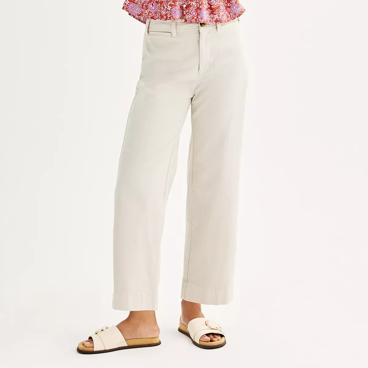 Women's Sonoma Goods For Life® Wide Leg Crop Pants | Kohl's