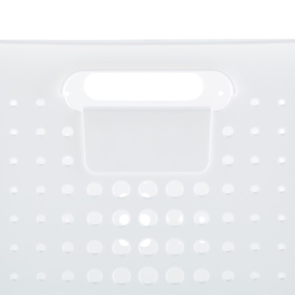 White Nordic Storage Baskets with Handles | The Container Store