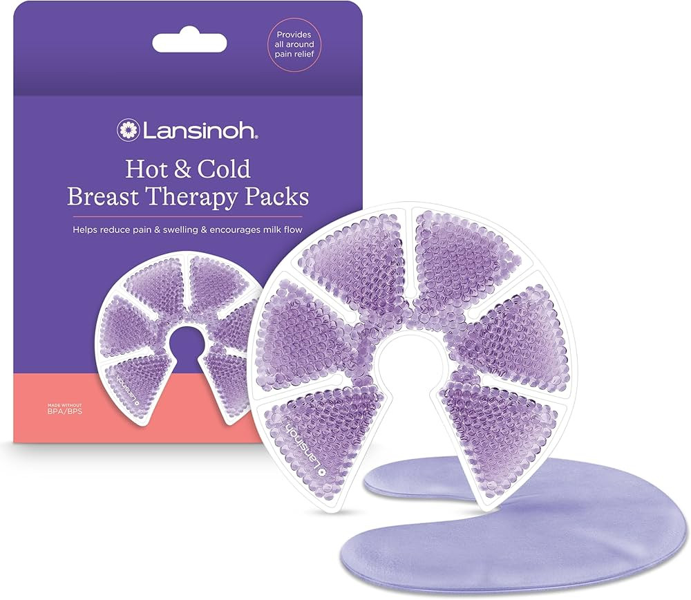 Lansinoh Breast Therapy Packs with Soft Covers, Hot and Cold Breast Pads, Breastfeeding Essential... | Amazon (US)