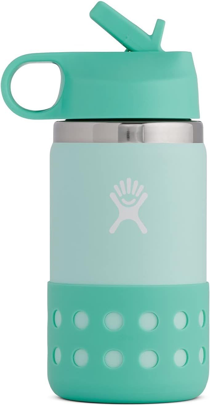 Hydro Flask Kids Wide Mouth Straw LID and Boot Honeydew | Amazon (US)