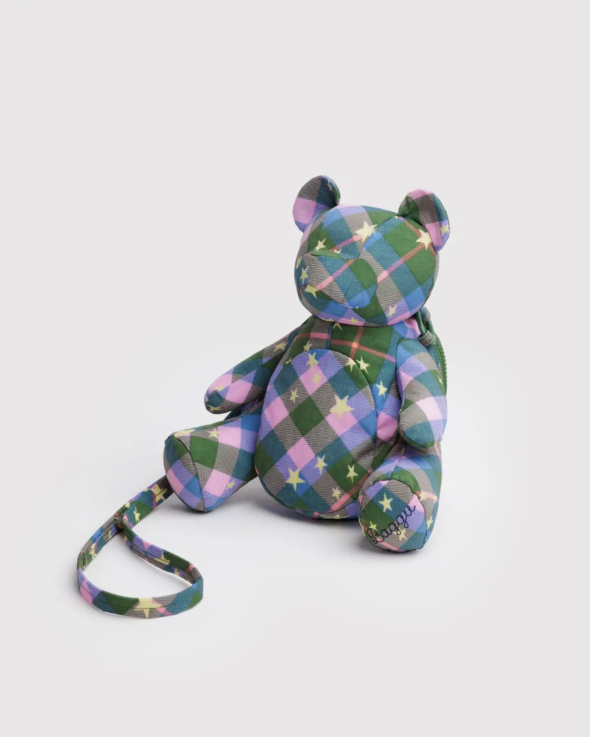 Bear Bag Green Star Plaid - Baggu | BAGGU