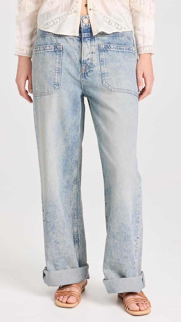 Free People Women's Palmer Cuffed Jean | Amazon (US)