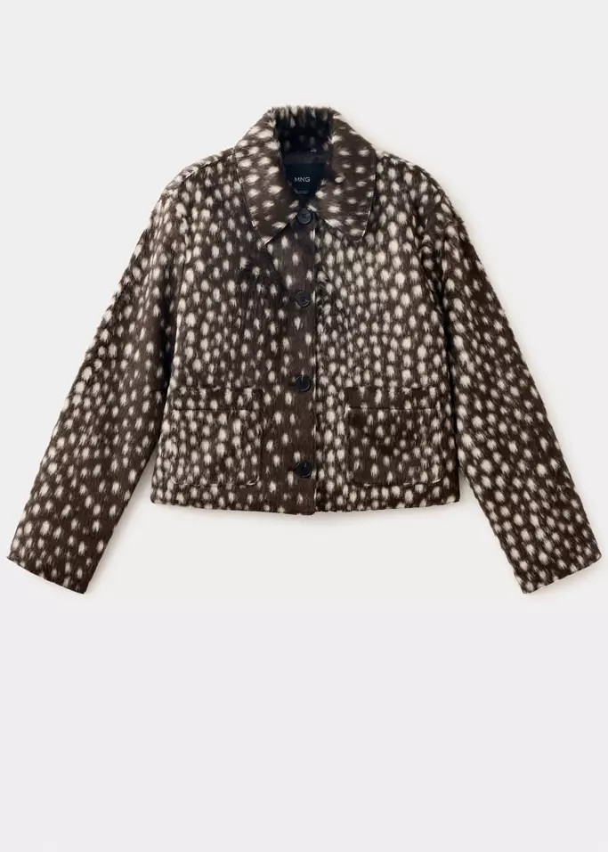 Brushed-finish Bambi jacket | MANGO (UK)