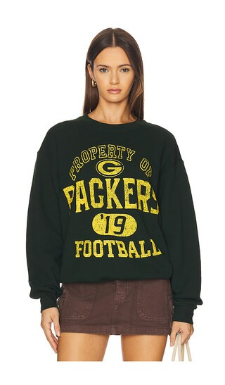 Packers Property Crew Fleece Sweatshirt in Dark Green | Revolve Clothing (Global)