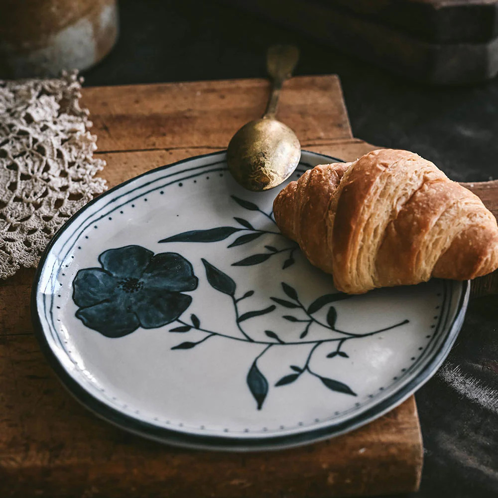 Hand-painted Posy Plate No. 3 | Roan Iris