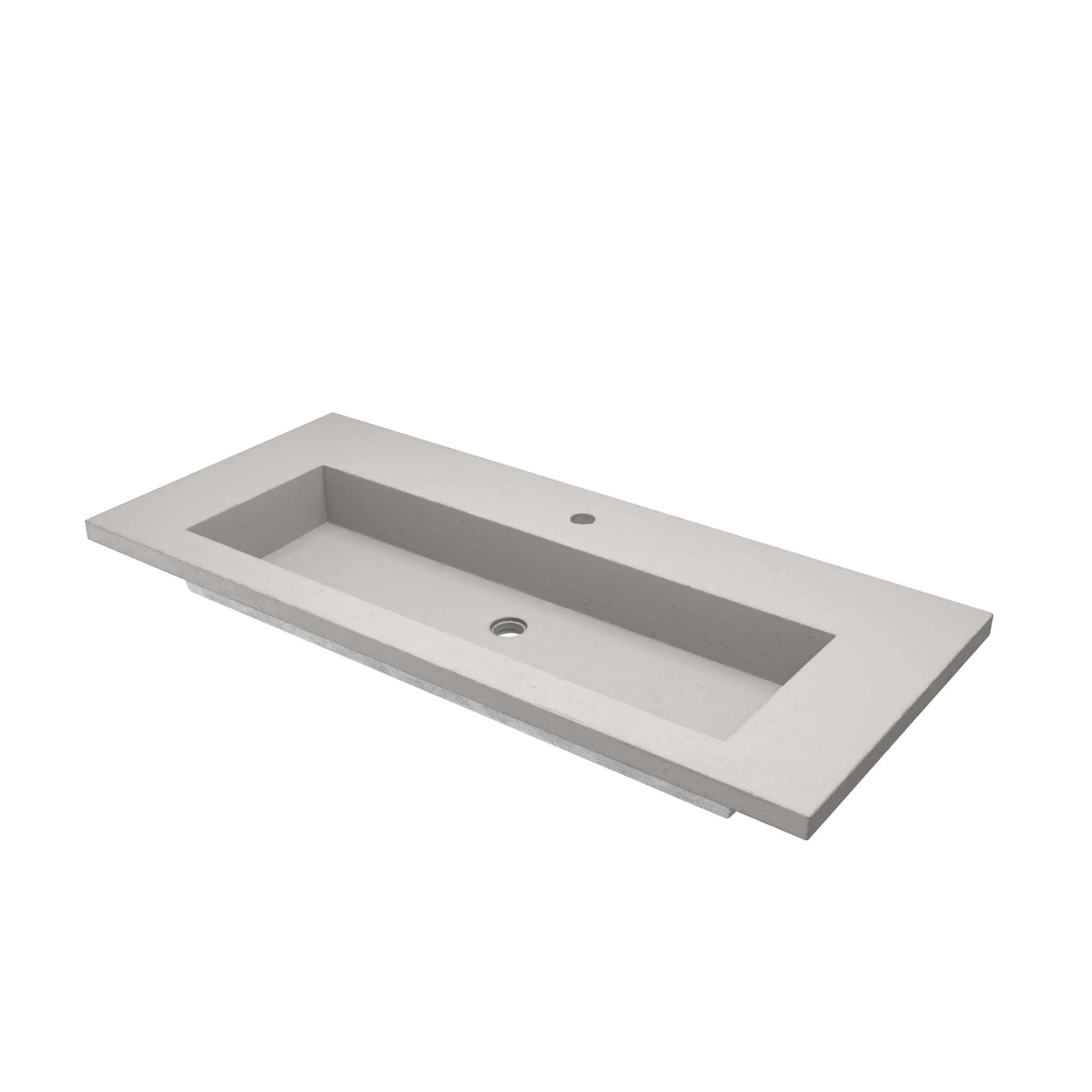 Capistrano 48.5-inch Concrete Vanity Top with Integral Trough Sink | Bed Bath & Beyond