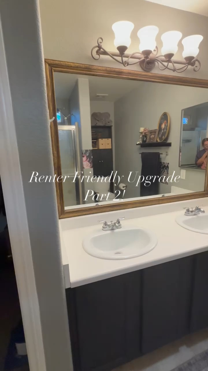 Upgrade your boring builder grade bathroom on budget with these supplies! 

#LTKFindsUnder100 #LTKVideo #LTKHome