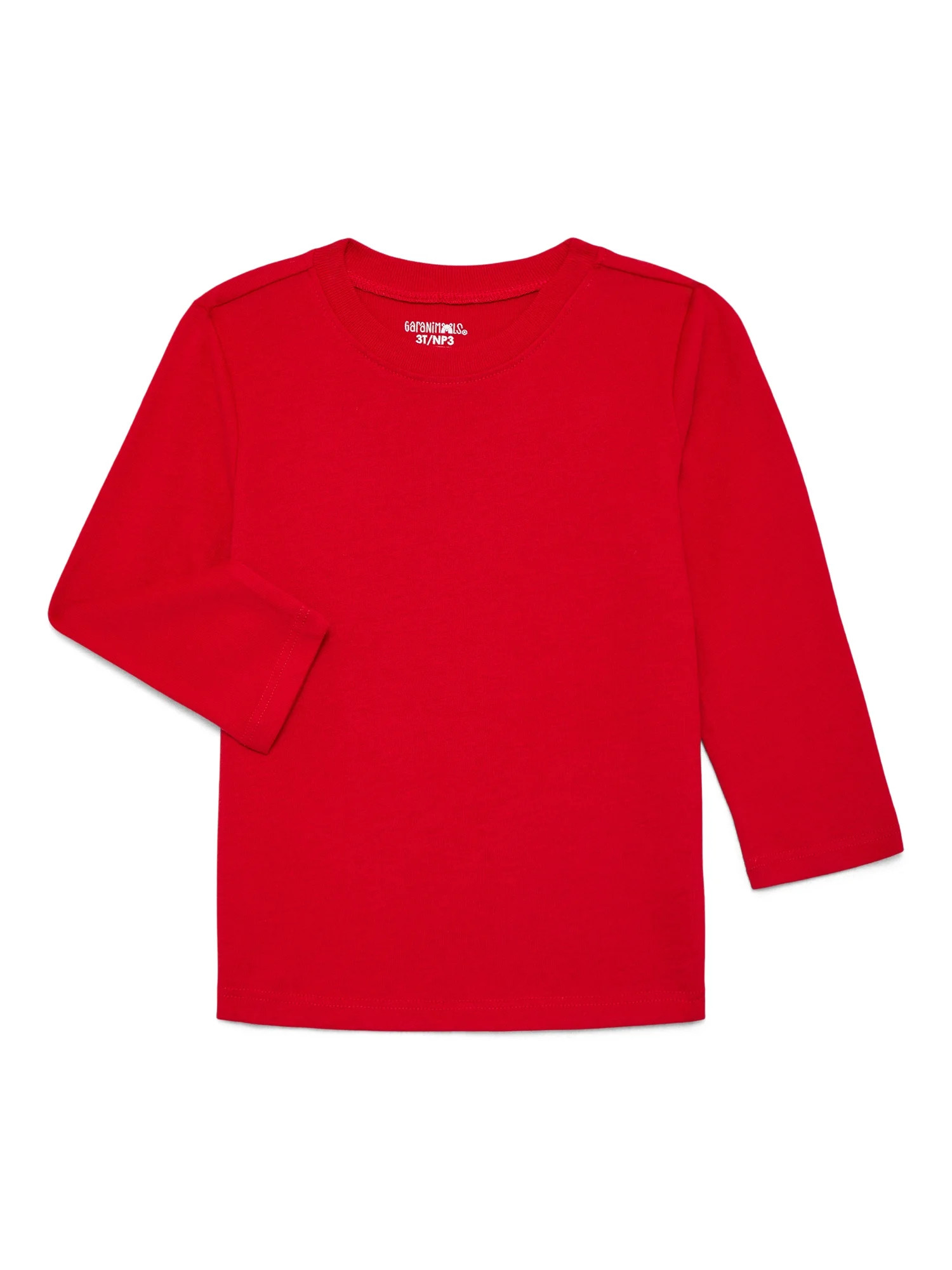 Garanimals Toddler Boy Long Sleeve Brushed Jersey Solid T-Shirt, Sizes 18M-5T | Walmart (US)