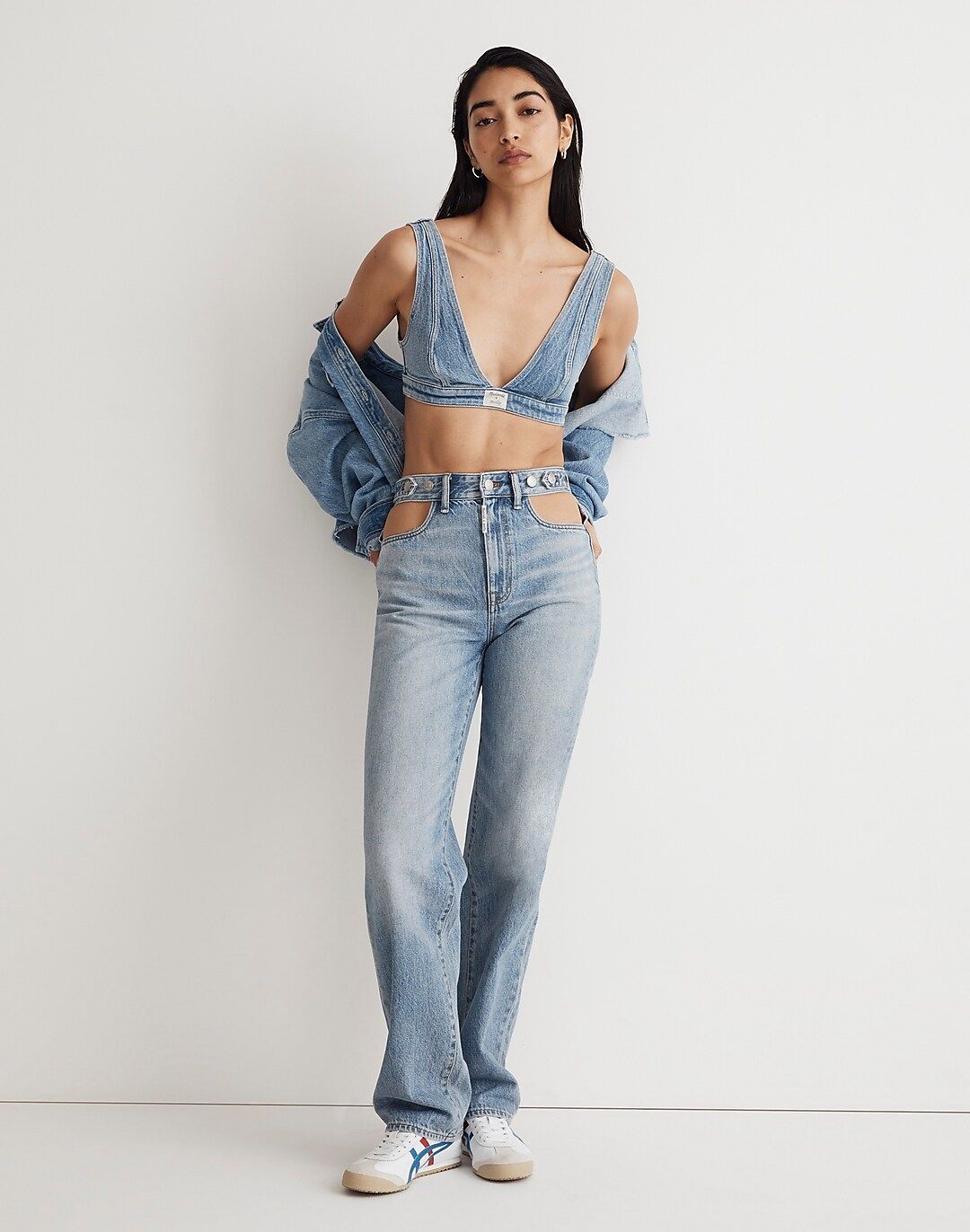 Madewell x Molly Dickson Denim Bralette | Madewell