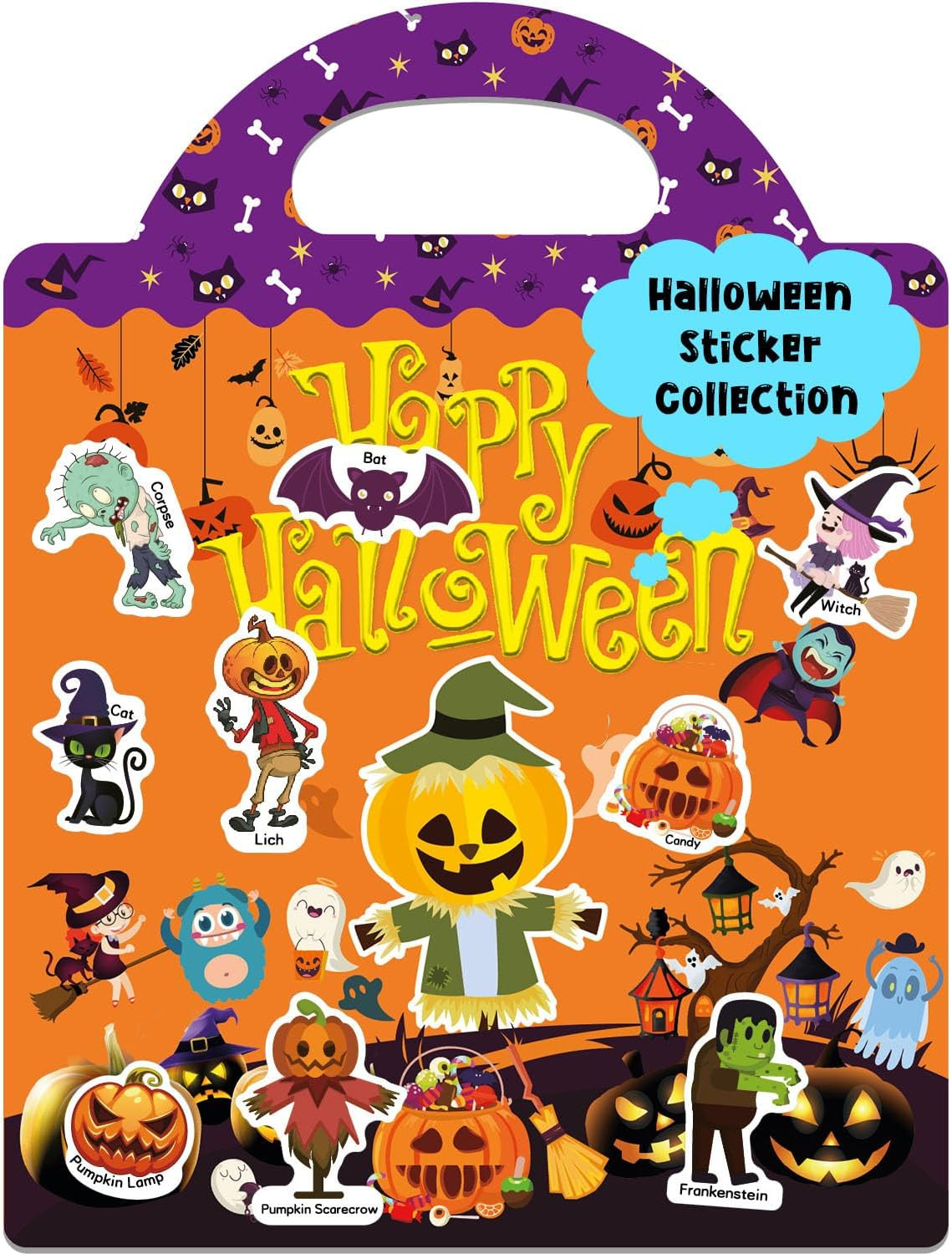 Halloween Stickers Book for Kids Halloween Toys Crafts Gifts for Kids | Amazon (US)