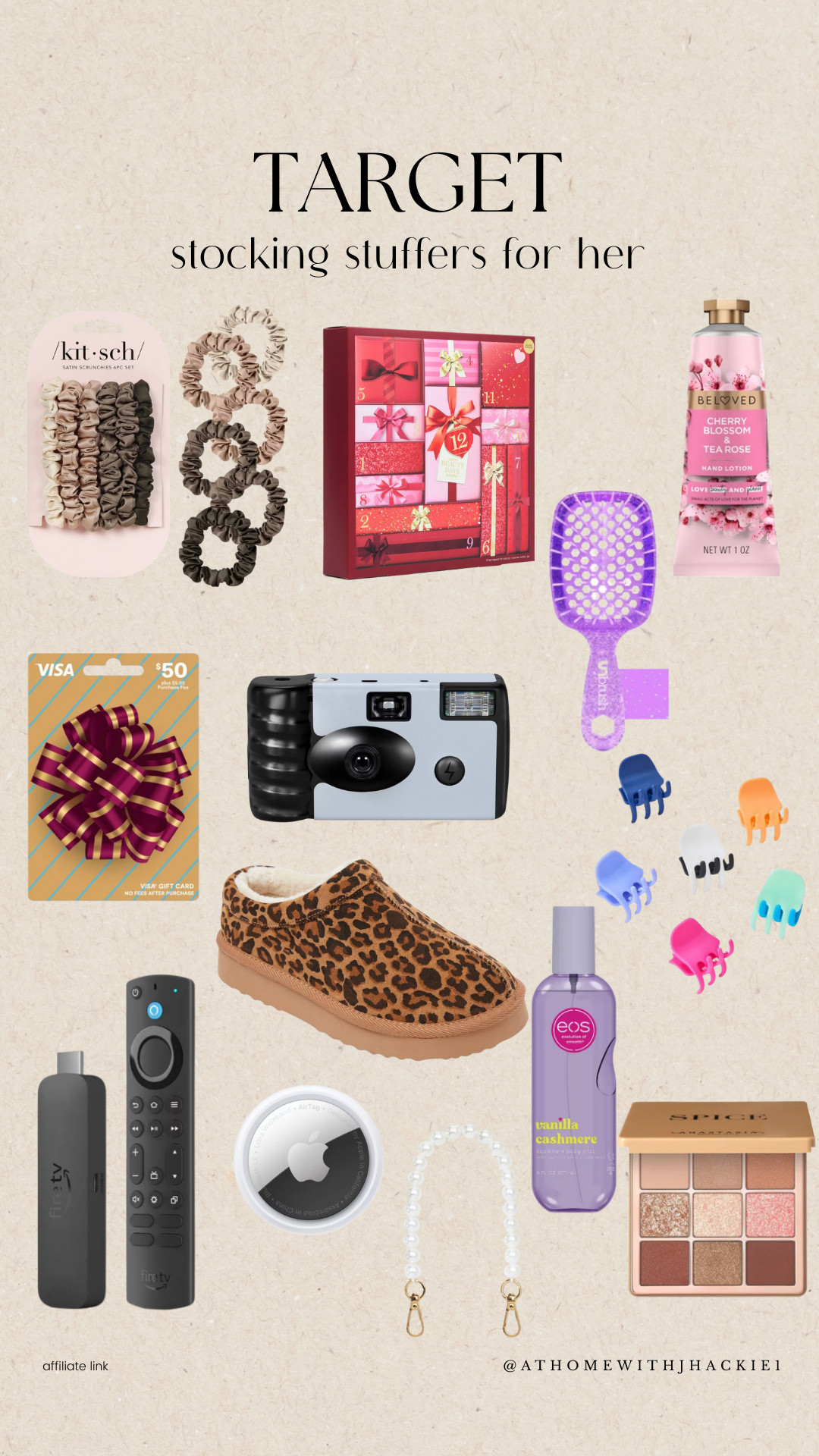 Target stocking stuffers, gifts for her target, beauty gifts target, hair accessories target, kit sch scrunchies, beloved hand lotion, target beauty deals, affordable stocking stuffers, cozy gift ideas, eos lotion, leopard slippers target, air tag stocking stuffer, makeup palette target, fire stick deal, gift ideas for teen girls, jhackie holiday finds 

 #LTKCyberWeek 

#LTKGiftGuide #LTKHoliday