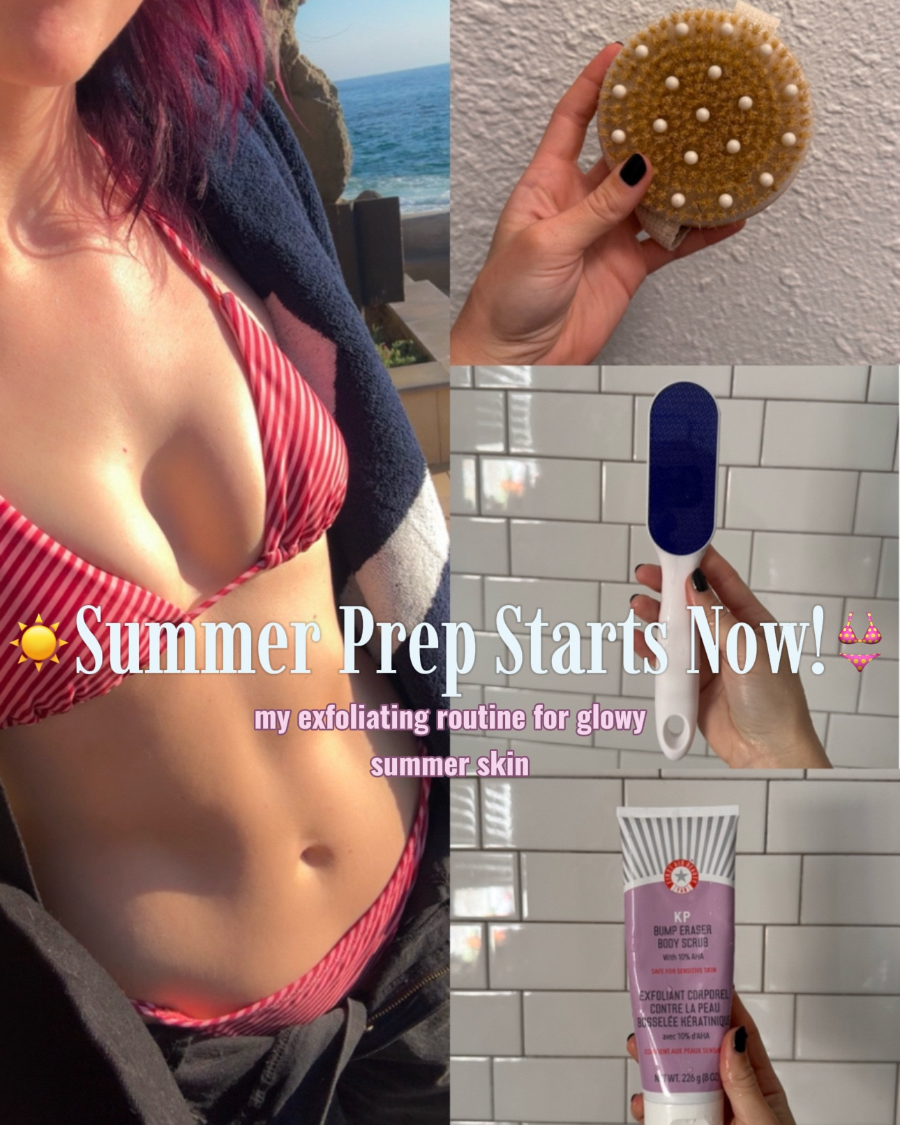 hi guys! summer is right around the corner, so i’m starting my prep now! my goal is to have the softest, glowiest summer skin i’ve ever had 🤍 part of achieving that goal requires strategic exfoliating methods! here is my current exfoliating routine: - dry brushing 3x a week  - kp bump eraser 1x a week - gentle exfoliating mitt daily - deep exfoliating mitt weekly - callous remover 1-3x a week just remember it’s important to never use more than one intense exfoliation method on the same day! for example, here is what my weekly routine might look like: monday: dry brush & gentle exfoliating mitt tuesday: gentle exfoliating mitt & callous remover wednesday: deep exfoliating mitt thursday: dry brush & callous remover friday: kp bump eraser & gentle exfoliating mitt saturday: dry brush & gentle exfoliating mitt sunday: gentle exfoliating mitt & callous remover  & remember, this is what works for my skin but everyone is different! if your skin gets dry or irritated, be sure to scale it back. & also make sure for SURE you properly moisturize every time!

note: i couldn’t find the link for my gentle exfoliating mitt, i don’t think they sell it anymore :( but i linked another option for you guys!
  #summerglowuptips #summerskincareroutine #summerskinroutine #exfoliating 

#LTKSeasonal #LTKselfcare