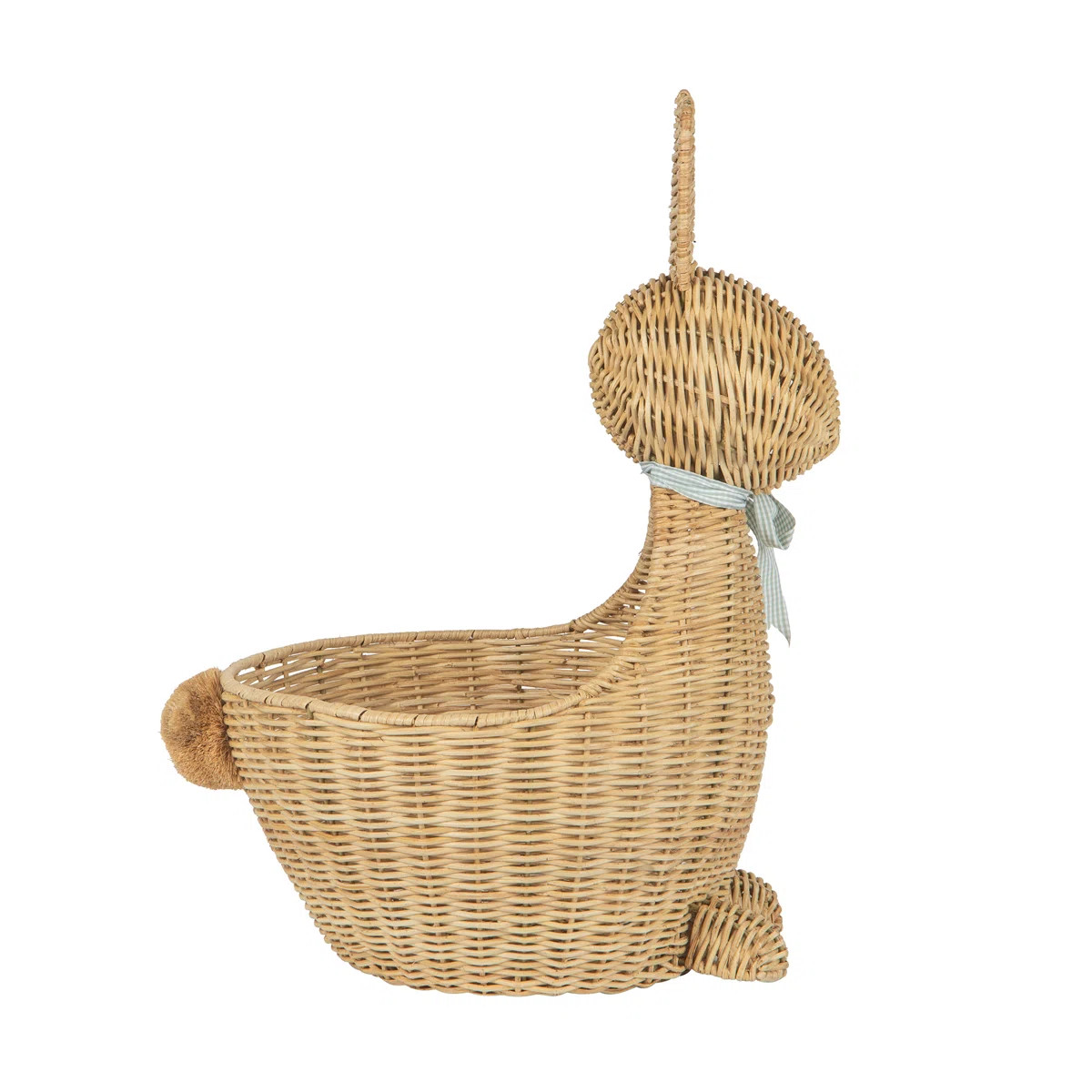 Wicker Bunny Basket, Natural | Wayfair North America