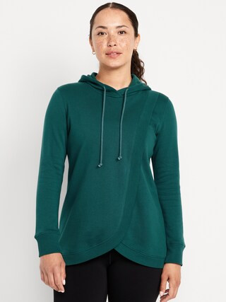 Maternity Cross-Front Nursing Pullover Hoodie | Old Navy (US)
