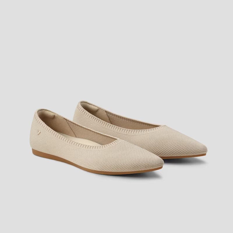 Pointed-Toe Ballet Flats (Aria 5°) | VIVAIA