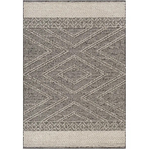 Japneet Issel Southwestern Charcoal Indoor/Outdoor Area Rug | Wayfair North America