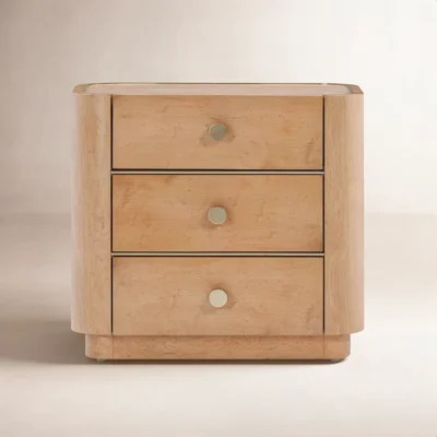Yuna 3 Drawer 22" Nightstand | Wayfair North America