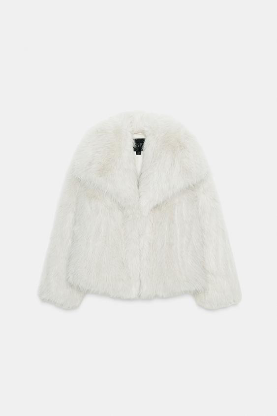 ZW COLLECTION FAUX FUR JACKET | Zara US