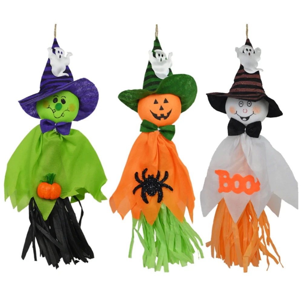 3 Pcs Halloween Hanging Ghost Pendant Decoration for Patio Lawn Garden Party Holiday | Walmart (US)