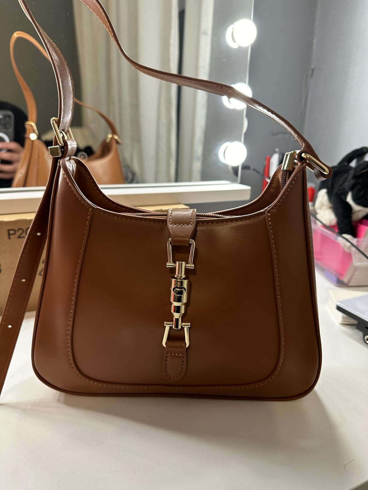 Shoulder Bag Purse for Women, Handbag Crossbody Bag Underarm PU Leather Wallet Tote | Amazon (US)