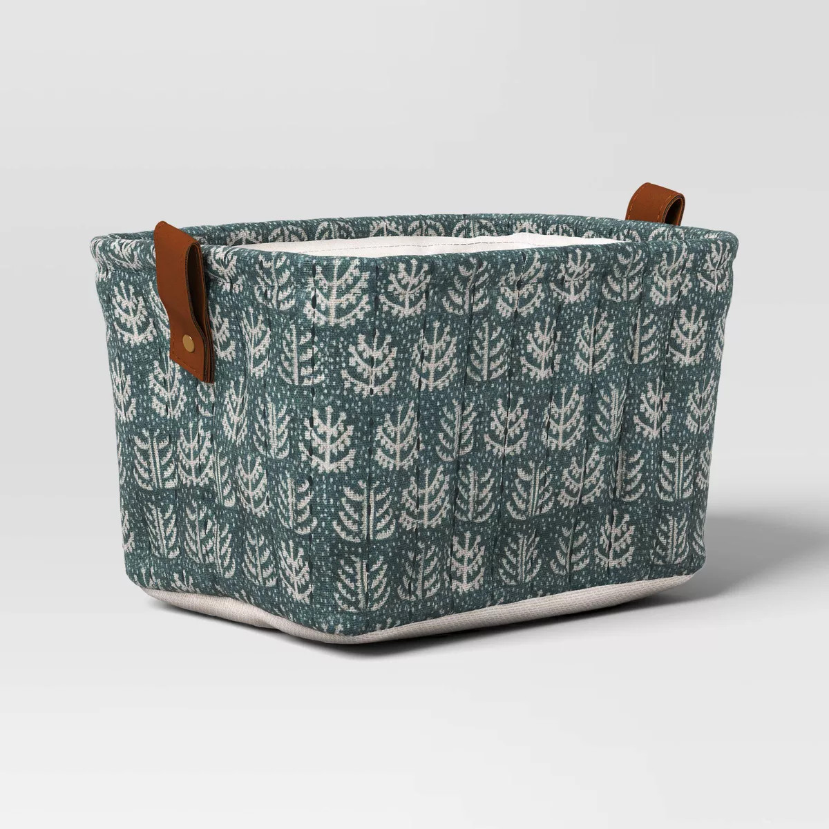 Quilted Decorative Basket Green - Threshold™ | Target