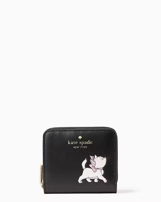 Disney x Kate Spade New York Aristocats Small Zip Bifold Wallet | Kate Spade Outlet
