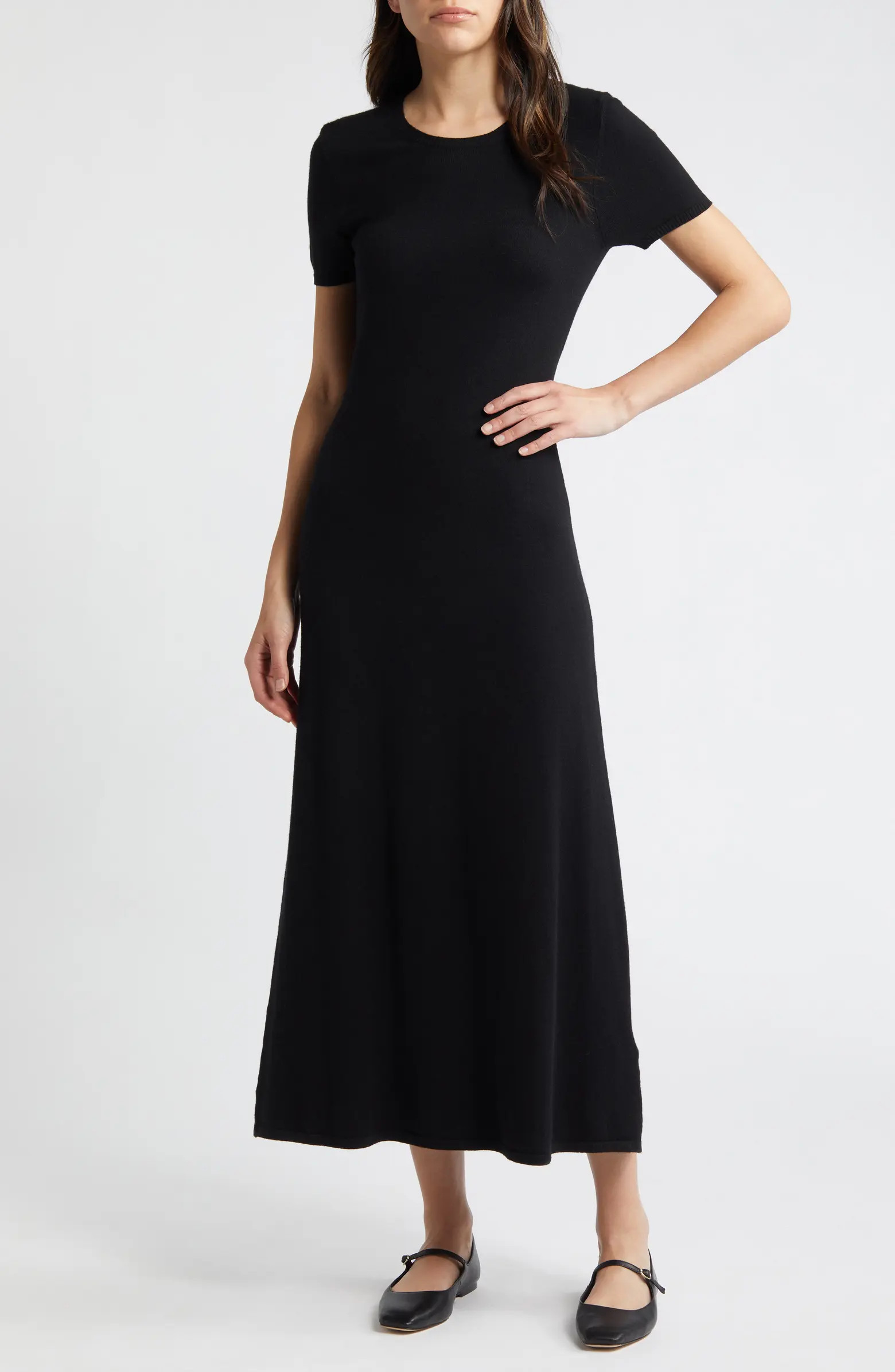 Francis Short Sleeve Maxi Sweater Dress | Nordstrom