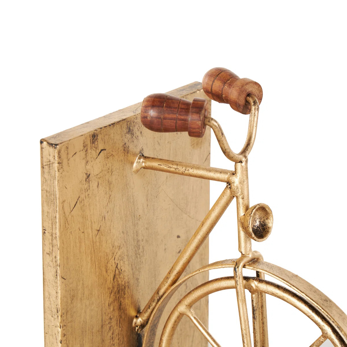Williston Forge Metal Bike Decorative Bookends with Wood Accents Set & Reviews | Wayfair | Wayfair North America
