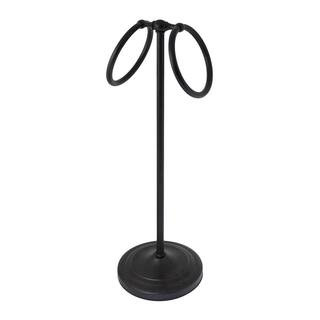 MODONA 17 in. Counter Top Towel Ring for Hand Towels in Rubbed Bronze CTR02-RB - The Home Depot | The Home Depot