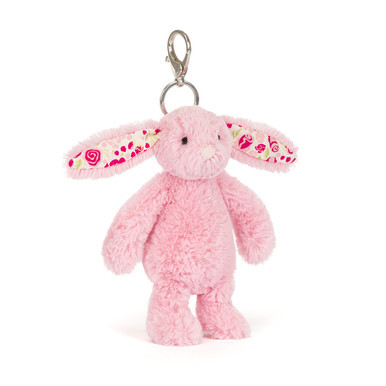 Blushkin Blossom Bunny Bag Charm | Jellycat US