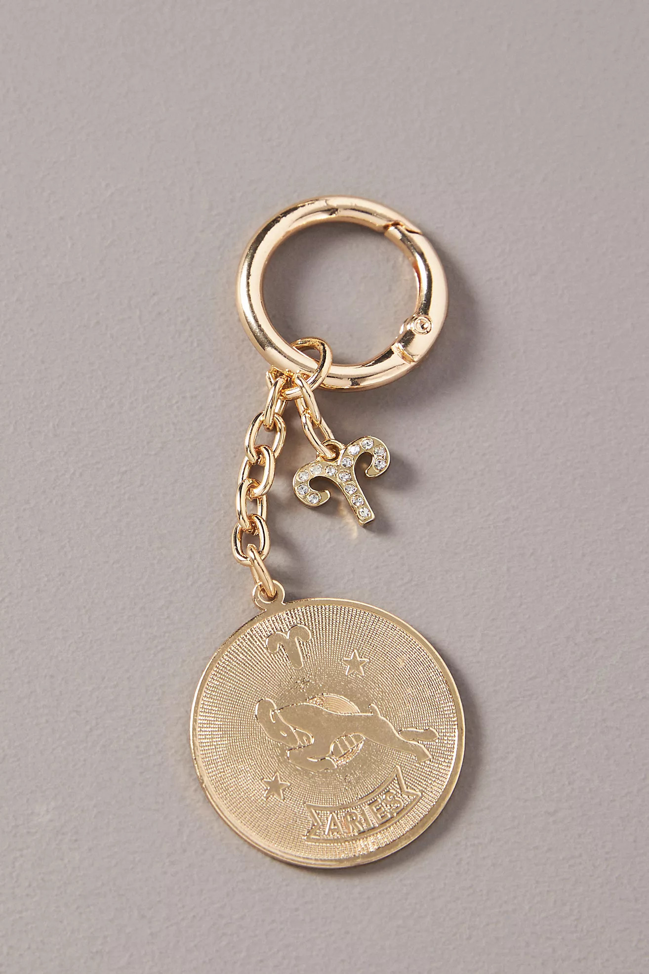 Zodiac Pressed Coin Bag Charm | Anthropologie (US)