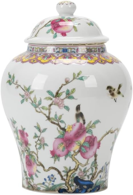 fanquare Porcelain Airtight Canister for Loose Tea Vintage Chinese Ripe Peach Style Ceramic Spice... | Amazon (US)