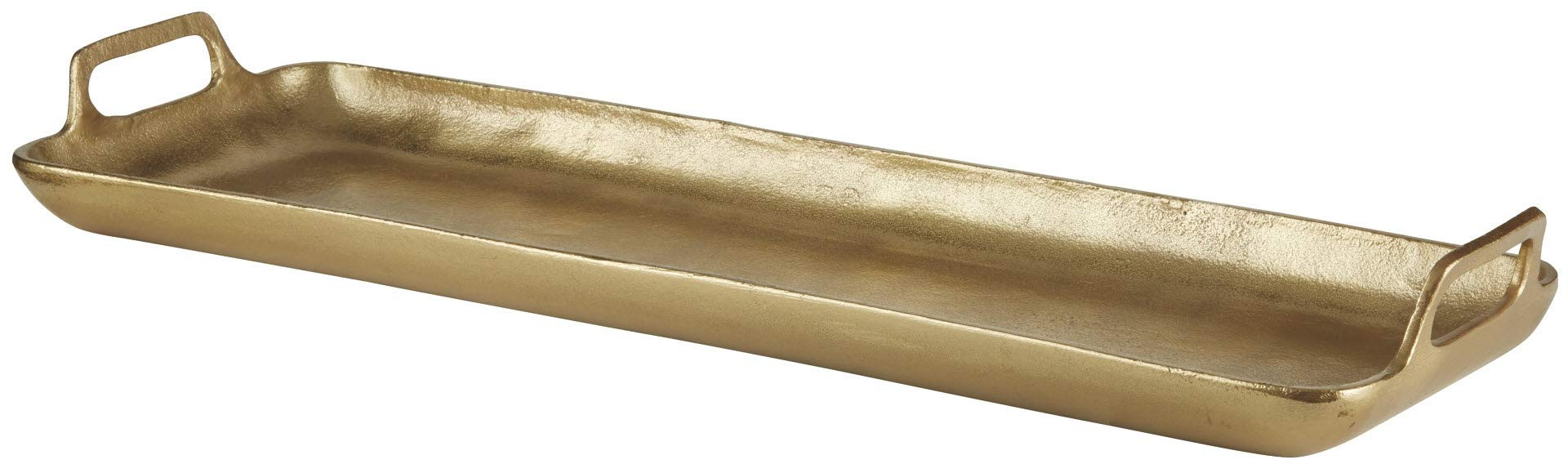 Signature Design by Ashley Posy Decorative Metal Serving Tray, Gold Finish | Amazon (US)