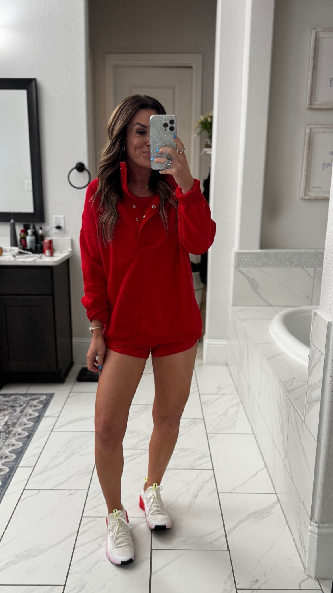 Off to the gym, wearing small in the top and XS in the shorts! 

#LTKfitnessgoals #LTKgrwm #LTKmomlife