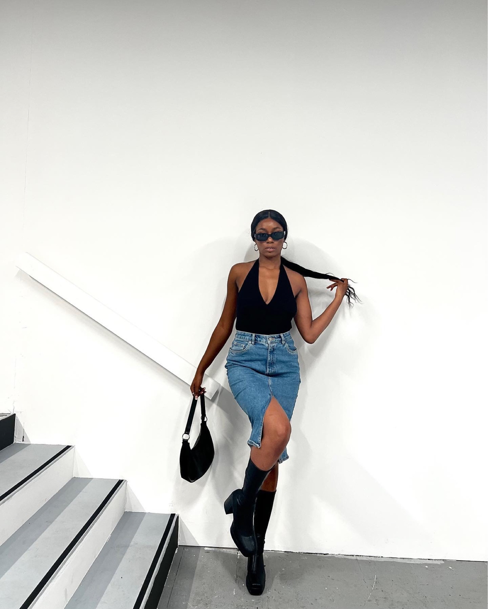 Fall outfit with denim skirt 🖤 #denimskirt #fallfashion

#LTKSeasonal #LTKstyletip #LTKfit