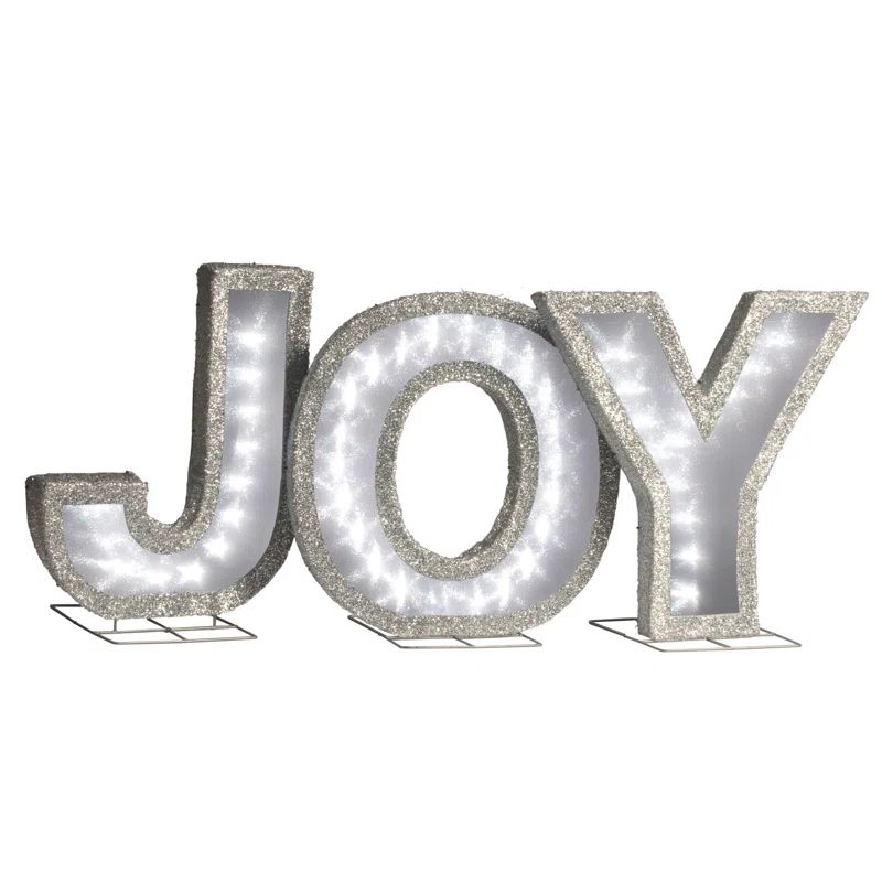 Pre-Lit JOY Lighted Display | Wayfair North America