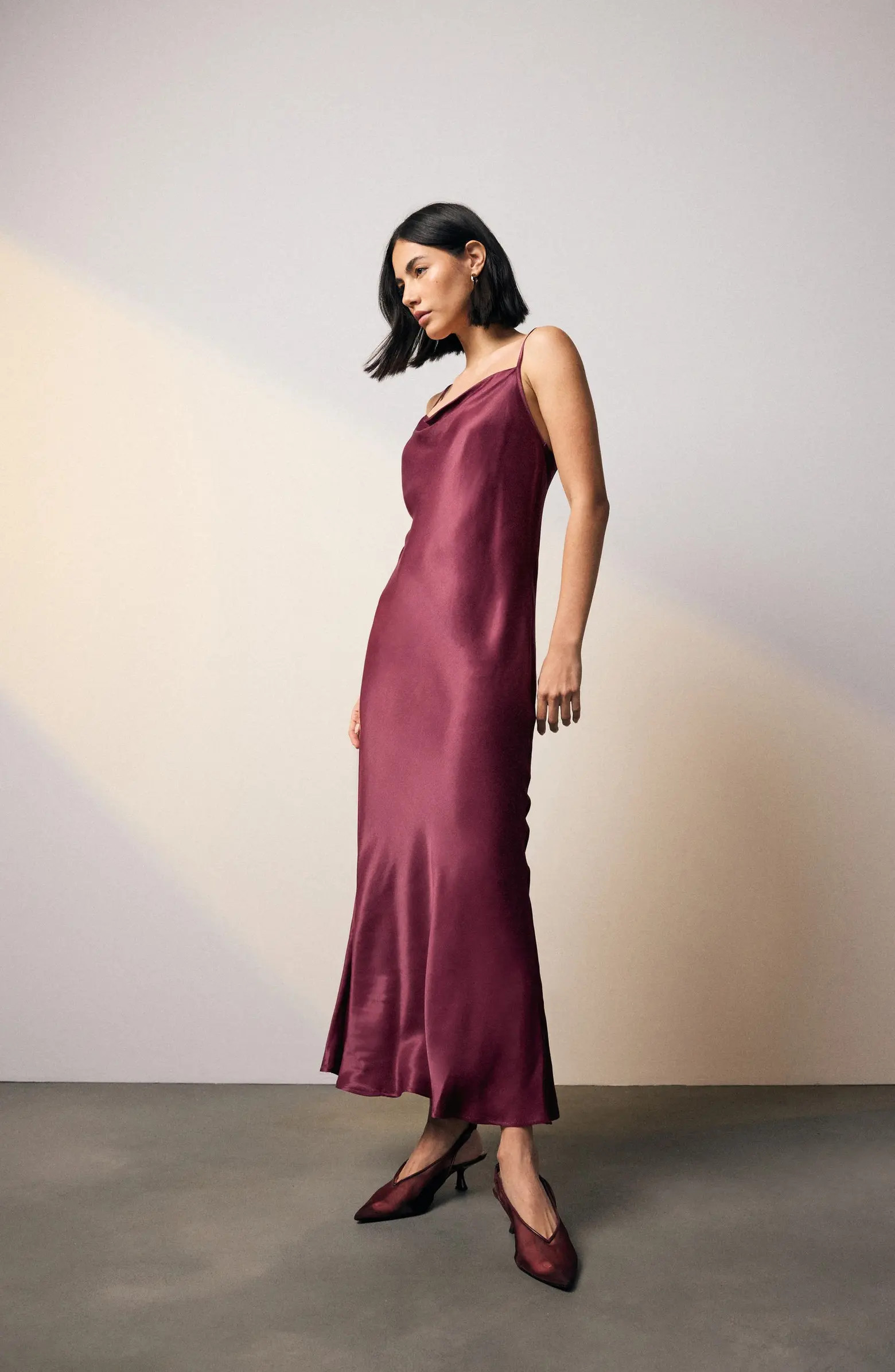 NEXT Strappy Satin Maxi Slipdress | Nordstrom | Nordstrom