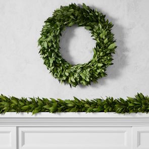 Bay Leaf Live Wreath & Garland | Williams-Sonoma