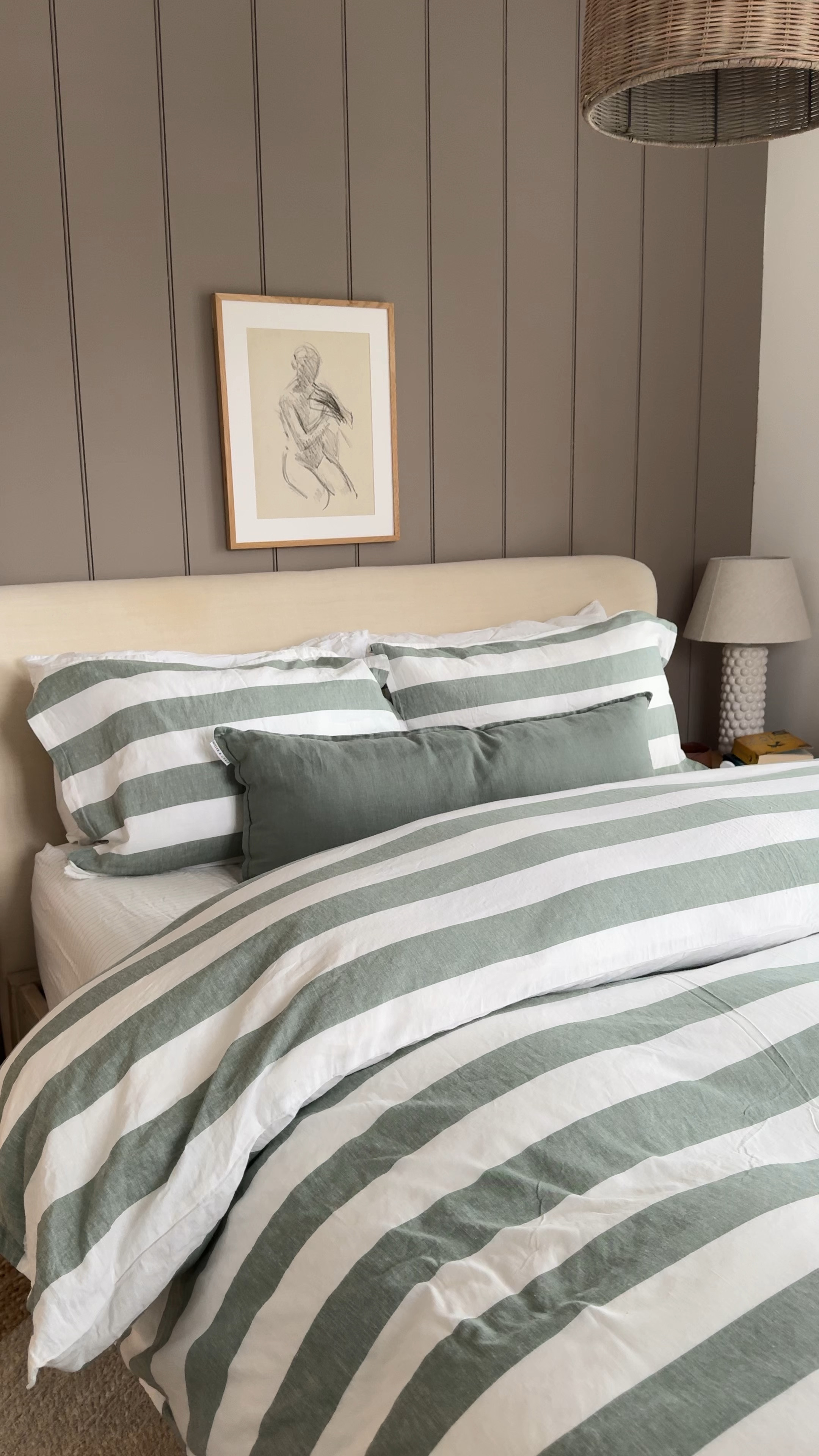 Love the quality of this linen stripe bedroom from m&s. It comes in 4 colour ways too. #bedroom #bed #duvet 

#LTKuk #LTKhome