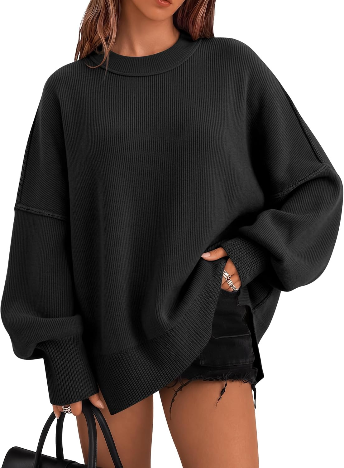 LILLUSORY Oversized Sweaters for Women 2026 Fall Fashion Outfits Clothes | Amazon (US)