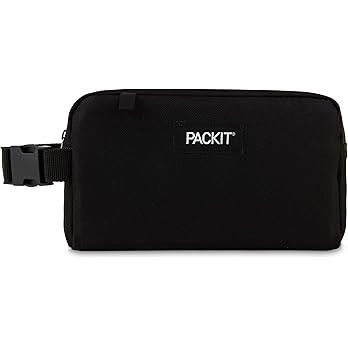 PackIt Freezable Snack Box, Black, Built with EcoFreeze Technology, Collapsible, Reusable, Zip Cl... | Amazon (US)