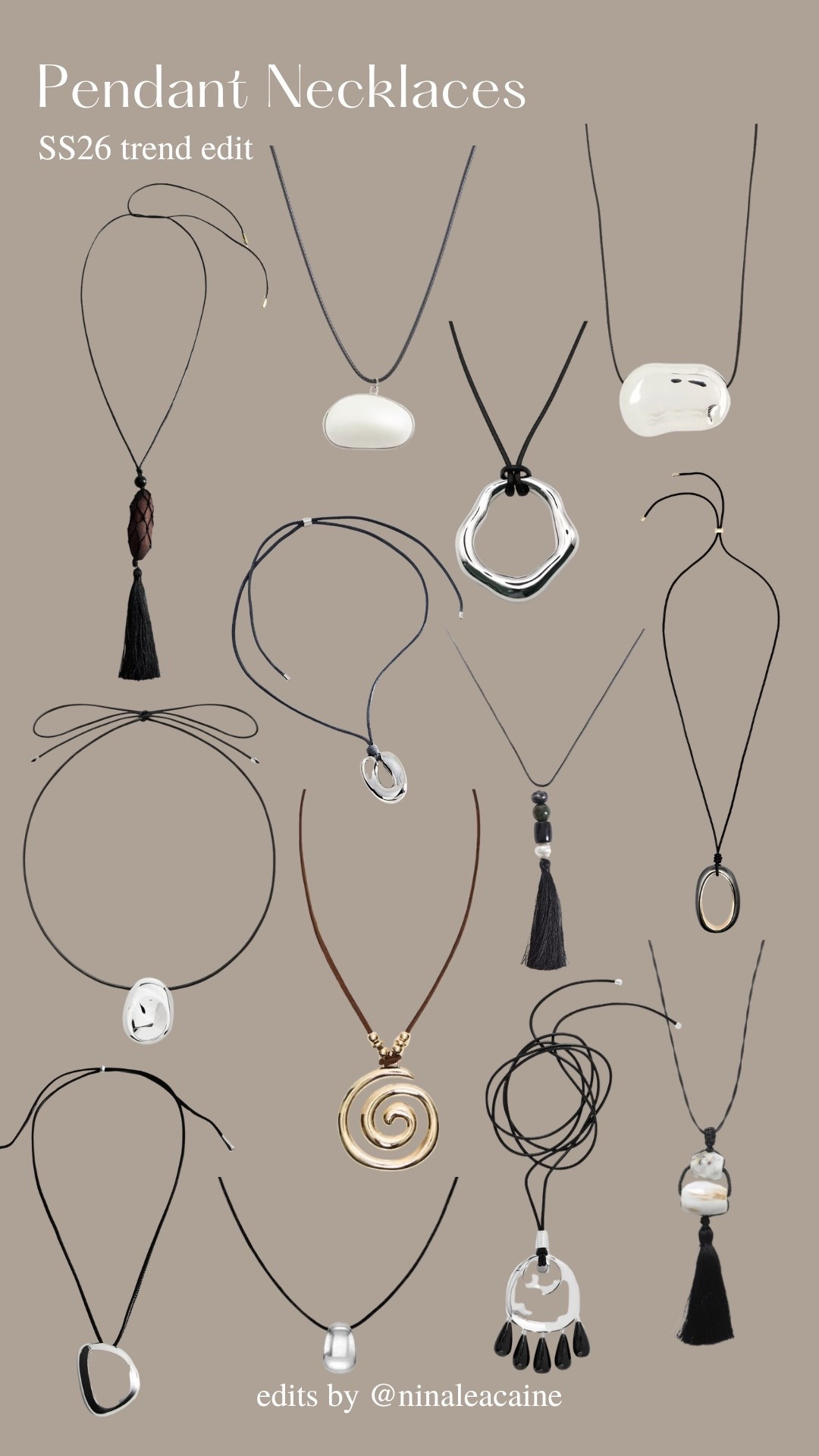 Pendant necklaces trend edit #pendantnecklace #2026trends