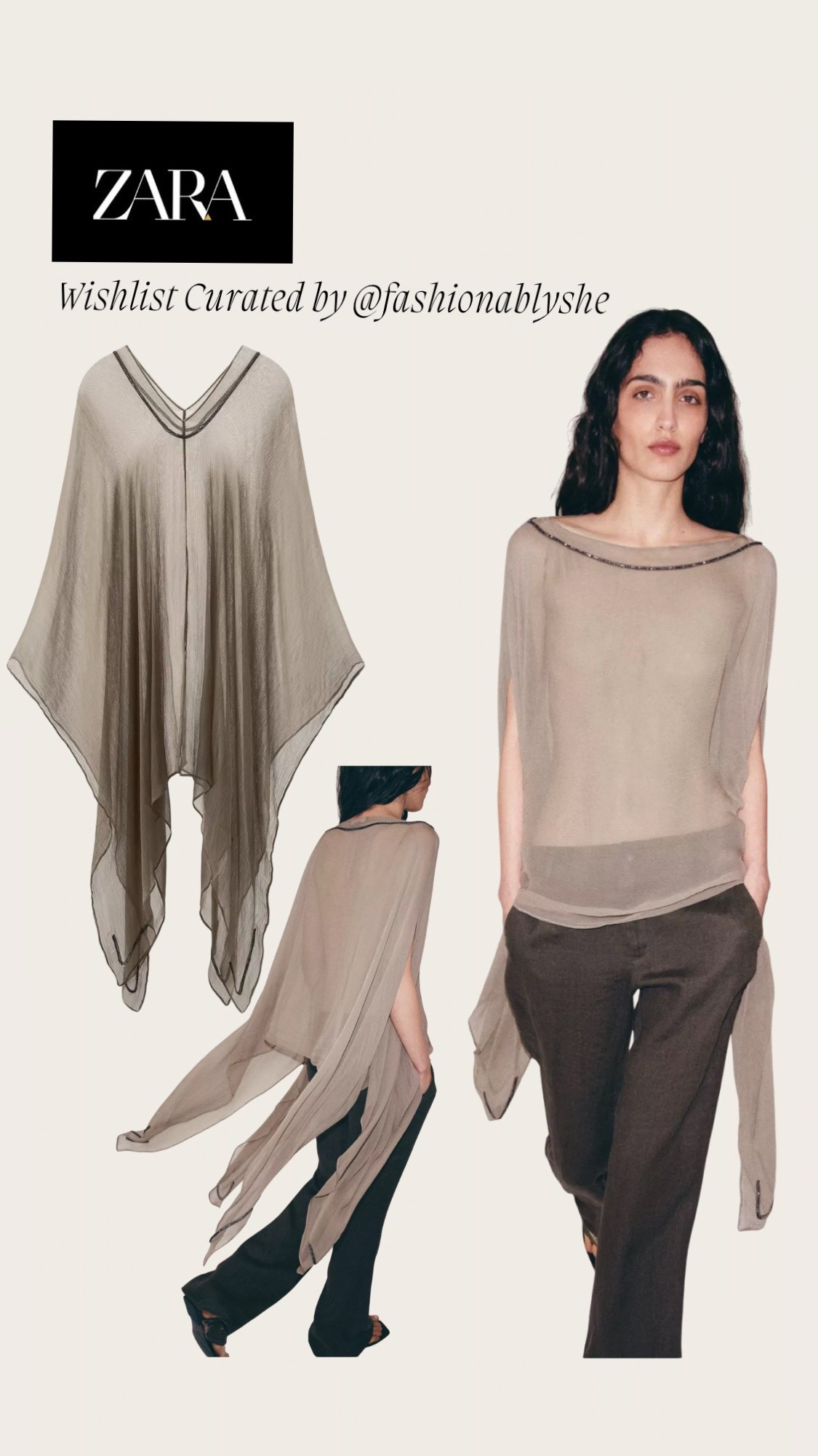 Zara sheer top

#LTKmomlife #LTKOver40