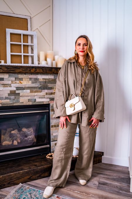 Linen suit outfit - comfy every day casual style  

#LTKover40 #LTKmidsize #LTKstyletip