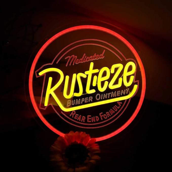 Rust Neon Eze Sign Car Bumper Neon Sign for Wall Decor, Dimmable LED Neon Light for Bedroom Livin... | Amazon (US)