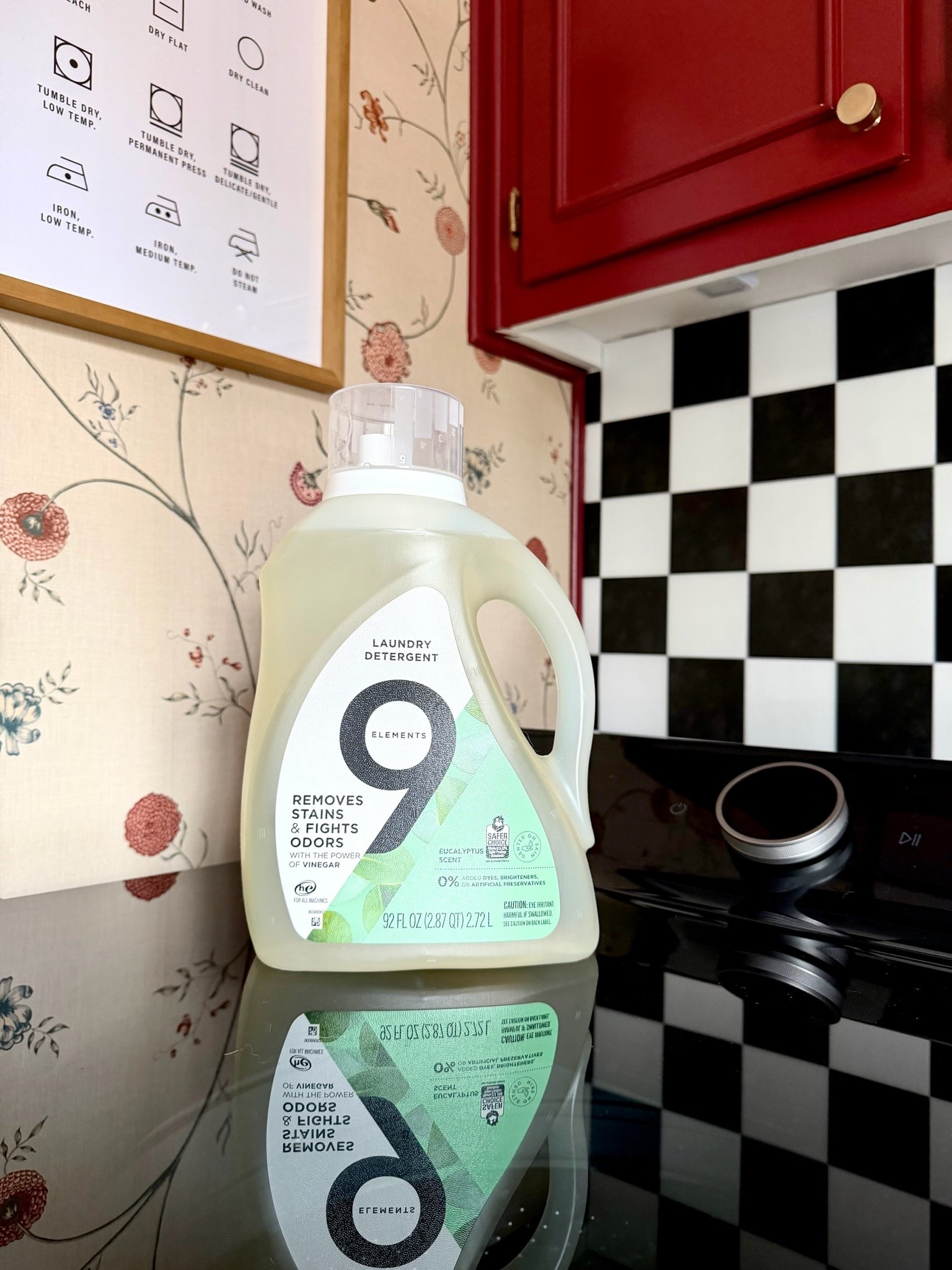 Laundry day, but make it elevated 🧺✨
This 9 Elements laundry detergent is a go-to for removing stains and fighting odors while keeping things simple and clean. Made with vinegar-powered cleaning, an eucalyptus scent, and a clear, minimalist detergent bottle, it looks just as good on open shelving as it works in your laundry routine. Functional, effective, and easy on the eyes.

#eanesinteriors #laundryroomstyle #laundrydetergent #cleanhome #laundryday #eucalyptusscent #stainremover #homeessentials #organizedhome #ltkhome

#LTKHome #LTKdayinmylife #LTKSeasonal