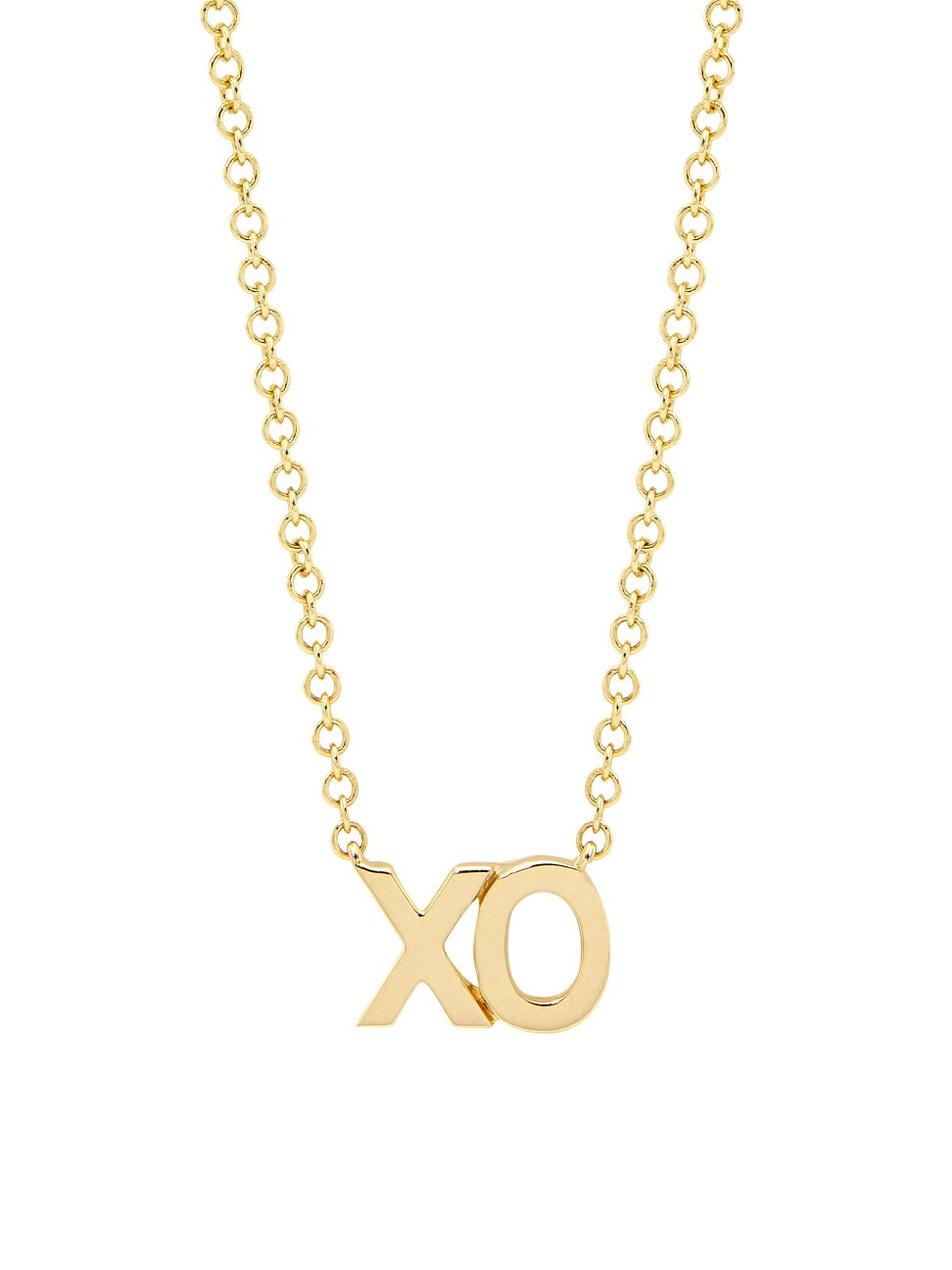 14K Yellow Gold XO Initial Necklace | Saks Fifth Avenue